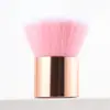 Fábrica Jincheng Nuevo pincel para base de polvo suelto de cabeza plana herramientas de belleza juego completo Dorado portátil pincel de maquillaje individual