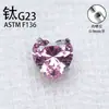 Aleación de Titanio G23 Base de Cuenco con Forma de Corazón Zirconia Ordinaria Rosca Interna Pendiente para Hélice Auricular Stud para Labio Stud para Cartílago Auricular Joyería para Piercings