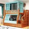 Mosquitero para cama de niño con escalera 1.8 metros 1.5m litera infantil 1.3 metros 1.1m mosquitero para cama con estantería
