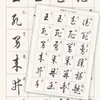 24 hojas de caligrafía cursiva con trazos adicionales para aprendizaje progresivo, práctica de trazos básicos para principiantes, práctica de escritura con bolígrafos de punta dura y plumas fuente, pegatinas de caligrafía cursiva