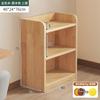Librero de Madera Maciza Estante de Almacenamiento de Pie Sala de Estar Montado en la Pared Estilo Japonés Gabinete de Combinación Libre Almacenamiento Exhibición Librero Bajo
