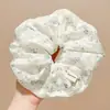 Novo modelo 2026 scrunchie de cetim preto para mulheres, elástico de cabelo de alta qualidade, elástico elegante para rabo de cavalo baixo, acessório de cabelo estilo casual