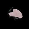 Placa Gua Sha de Dedo Rosa Intenso Grado A, Herramienta Gua Sha de Masaje de Belleza de Cristal Rosa Natural, Masajeador de Puntos de Acupuntura de Jade para Rostro y Cuerpo