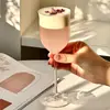 Vaso Alto en Forma de Tulipa, Copa de Vidrio Transparente, Copa de Vino Tinto, Copa Atmosférica para Champagne, Vaso Especial para Jugos, Agua Mineral con Gas y Cócteles