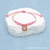 Pulsera de Personaje de Dibujos Animados 2004 Perro Yugui Cuerda de Doble Color Fresca Pequeña Linda Simple Tejida a Mano Pulsera para Niños