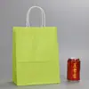 Bolsa de papel Kraft al por mayor para compras portátil empaque de bolsa de papel bolsa de papel para regalo al por mayor bolsa de papel para ropa