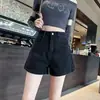 Shorts jeans retrô para mulheres, novo design de verão 2026, shorts jeans versátil casual de alta qualidade