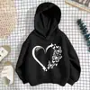 Sudadera con Capucha para Niña 2026 Nueva Estampado de Leopardo Corazón Macarrón Primavera y Otoño