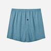 Calzoncillos tipo bóxer para hombres de mediana edad y ancianos, con apertura en la entrepierna, 100% algodón, finos, holgados, estampados, transpirables, de cintura alta, talla grande, ropa interior a cuadros regular
