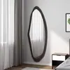 Espejo de cuerpo entero con forma de concha, Espejo de forma irregular, Espejo de pared para dormitorio, Espejo de pared estilo chino nuevo para entrada