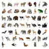 50 Pegatinas Realistas de Animales Transfronterizas León Panda Impermeables Decorativas para Taza de Agua Maleta Animal Pegatinas para Niños