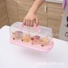 Caja rectangular de plástico reutilizable para tostadas y pasteles PP Portátil Embalaje para hornear Pan Caja West Point