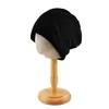 Touca Slouchy Solta Versátil para Mulheres, Chapéu de Tricô Retrô Japonês, Chapéu Fino para Outono e Inverno Clima Frio, Chapéu Pós-Parto, Chapéu Turbante