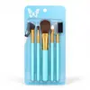 Conjunto de Pincéis de Maquiagem com Cabo Quadrado para Comércio Exterior Conjunto de 8 Peças Pincel Ferramentas de Beleza Pincel para Blush Pincel para Sombra Pincel para Sobrancelha Pincel para Corretivo