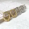 Pendientes de Vid de Nudo Versátiles Estilo Coreano Ins Nicho Diseño de Lujo Ligero Chapados en Cobre con Oro Real de 18K Venta al por Mayor