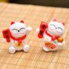 Muñeca de gatito linda material plástico PVC paisaje de escritorio micro adornos pequeños paisaje en maceta decoraciones para el hogar