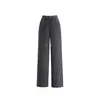 Pantalones de Pierna Ancha para Mujer Zhengzhou Moda Retro Estilo Old Money Patchwork Pantalones Casuales para Mujer Primavera Nuevo Retro Sueltos Versátiles