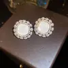 Pendientes Retro Franceses de Flor con Piedra Ojo de Gato, Pendientes de Lujo Ligero y de Gama Alta, Pendientes Dulces y Elegantes para Mujer