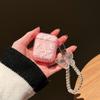 Fone de ouvido Bluetooth transparente glitter borboleta cadeia soft case adequado para 1/2 / 3Pro estojo protetor