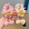 Diadema de Flor Nueva Doble Moño Infantil para Niñas para Atar Moños Anillo para el Cabello de Intestino Delgado Grande Diadema para Cola de Caballo de Niña Accesorios para el Cabello