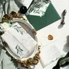 Conjunto de Convites de Casamento Artísticos, Envelopes, Papel Sulfite, Convites de Acrílico, Cartões de Cumprimentos Estilo Europeu para Celebrações de Negócios e Feriados