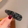 Presilha de Cabelo Geométrica de Cristal Strass da Moda Coreana e Japonesa, Presilha Personalizada para Franja, Simples Presilha Bb, Presilha Lateral Brilhante para Mulheres