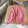 Cárdigan de Punto para Niños Ropa de Protección Solar Delgada de Verano para Niñas Abrigo de Color Sólido para Bebés Camisa Casual con Aire Acondicionado para Niñas Moderna