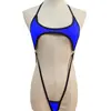 Lingerie Sexy Europeia e Americana Transfronteiriça Macacão Sexy Sem Costas com Cadarço Biquíni de Três Peças Maiô Maiô Traje Feminino