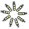 Luz de matrícula LED 5050 6SMD para coche, luz de ancho de hoja, 6 luces de ancho, 12V