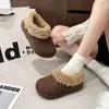 Zapatos Birkenstock de Nieve para Exteriores para Mujer Invierno Algodón 2026 Cálidos Nuevos Diseño Engrosado con Felpa Lana de Cordero