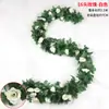 Decoração de Rattan Rosa Simulada Enrolamento Flor Artificial Trepadeira Para Embelezamento de Tubos Internos Bloqueio Rosa 69 Flores Transfronteiriça