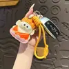 Chaveiro Pingente de Couro Grupo de Buda Genuíno Feminino Desenho Animado Fofo Semelhante a Buda Atrai-Riqueza Acessórios para Bolsa de Couro Pequeno Presente