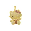 Collar Colgante Lindo de Hello Cat de Venta Caliente Transfronteriza para Mujeres, Joyería de Cadena para Suéter de Dibujos Animados Hip-Hop, En Stock de Fábrica