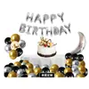 Set de Globos de Cumpleaños de Alta Gama para Niños y Niñas de Un Año Globos Decorativos Arco de Pared de Fondo de Luna Cadena de Globos
