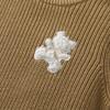 Suéter de Punto para Bebé con Oso Bordado, Nueva Ropa de Otoño e Invierno para Niños, Suéter Pullover de Cuello Redondo, Clase A, Ropa de Punto Unisex para Bebé, Moderno