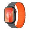 Adequado para Pulseira de Apple Watch S10, Silicone Blindado de Três Contas Magnético Forte Pulseira Iwatch11