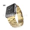 Adecuado para Apple Watch, Correa de Metal de Tres Eslabones de 22 mm, Correa de Acero Inteligente de Estilo Empresarial