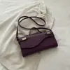 2026 Nuevo Bolso de Mano tipo Clutch de Cuero PU Transfronterizo con Textura Vintage, Bolso de Mano Baguette a la Moda, Bolso Cruzado para Mujer