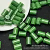 Cor Verde Seco de Jade 8x12mm Contas Cilíndricas Contas Soltas Atacado diy Joias de Jade Pulseiras Colares Contas Espaçadoras Contas Tubo Reto