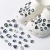 Charms para sapato Croc DIY corrente de pulseira de flor de pérola tridimensional flor de sapato estilo balé removível acessório de sapato decoração