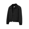 Roupas Vintage 25 Outono Estilo Japonês Corte Curvo Gola Alta Jaqueta Masculina Retrô Casal Zíper Duplo Casaco Casual