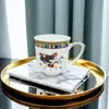 Taza de Porcelana de Hueso con Tapa Coladora para Té, Adecuada para Hoteles, Clubes, Oficinas, Regalos, Taza de Cerámica Marca Kyv Aima