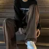 Pantalones Estilo Japonés Cityboy para Hombre Invierno Nuevos Holgados Casuales Limpiar Pierna Ancha Pantalones de Piso