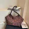 Bolsa Tote Leopard Print Relaxada Estilo Preguiçoso Retrô para Mulheres 2026 Nova Bolsa de Mão para o Trabalho de Grande Capacidade Bolsa Casual Feminina