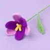 Flor de Lana Tulipán Floreciente Gradiente Terminada Flor Tejida Flor Tejida a Crochet Hecha a Mano Flor Artificial Regalo para el Día de San Valentín el Día del Maestro