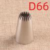 Bico D66# médio 18 dentes aço inoxidável 304 ferramenta DIY para proteína açúcar panificação bico para biscoito massa