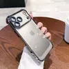 Funda Espacial Adecuada para iPhone 17 Pro Max Funda para Teléfono Móvil Soporte Magnético Apple 16 Galvanizada en las Cuatro Esquinas Anticaídas Cubierta Suave