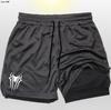 Pantalones de Playa Deportivos de Malla para Hombre Verano Doble Capa 2 en 1 Spider-Man Europeo y Americano Running Secado Rápido Impermeable