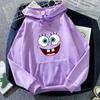 Comercio exterior suéter con capucha estampado de Bob Esponja amantes otoño e invierno moda coreana ropa holgada perezosa venta al por mayor