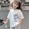 Tops para Bebé Niña 100% Algodón Puro Verano Nuevo Estilo Ropa Camisetas Básicas Elegantes para Niñas Camisetas de Manga Corta para Niños